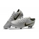 Nike Mercurial Vapor 12 Elite FG Tacos de Fútbol - Plata Negro