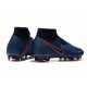 Botas de fútbol para Hombre Nike Phantom Vision Elite DF FG Azul Rojo