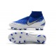 Zapatillas de fútbol Nike Phantom VSN Elite DF FG Azul Plata Blanco