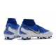 Zapatillas de fútbol Nike Phantom VSN Elite DF FG Azul Plata Blanco