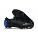 Nike Mercurial Vapor 12 Elite FG Tacos de Fútbol - Negro Azul Naranja