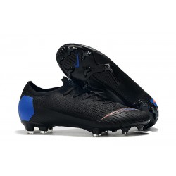 Nike Mercurial Vapor 12 Elite FG Tacos de Fútbol - Negro Azul Naranja