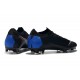 Nike Mercurial Vapor 12 Elite FG Tacos de Fútbol - Negro Azul Naranja
