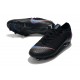 Nike Mercurial Vapor 12 Elite FG Tacos de Fútbol - Negro Azul Naranja