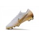 Nike Mercurial Vapor 12 Elite FG Tacos de Fútbol - Blanco Oro