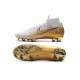 Nike Mercurial Superfly 6 Elite FG Zapatos de Fútbol - Blanco Oro