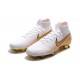 Nike Mercurial Superfly 6 Elite FG Zapatos de Fútbol - Blanco Oro