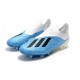 Botas de fútbol adidas X 18+ FG Azul Blanco Negro