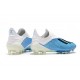 Botas de fútbol adidas X 18+ FG Azul Blanco Negro
