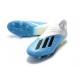 Botas de fútbol adidas X 18+ FG Azul Blanco Negro