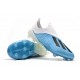 Botas de fútbol adidas X 18+ FG Azul Blanco Negro
