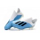 Botas de fútbol adidas X 18+ FG Azul Blanco Negro