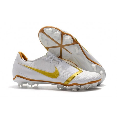 Nike Zapatillas de Futbol Phantom Venom Elite FG Blanco Oro