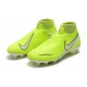 Nike Phantom VSN Elite DF FG Botas de Fútbol - Amarillo Fluorescente Blanco