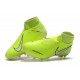 Nike Phantom VSN Elite DF FG Botas de Fútbol - Amarillo Fluorescente Blanco