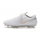 Botas de Fútbol Nike Tiempo Legend 8 Elite FG Blanco Platino Gris