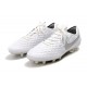 Botas de Fútbol Nike Tiempo Legend 8 Elite FG Blanco Platino Gris