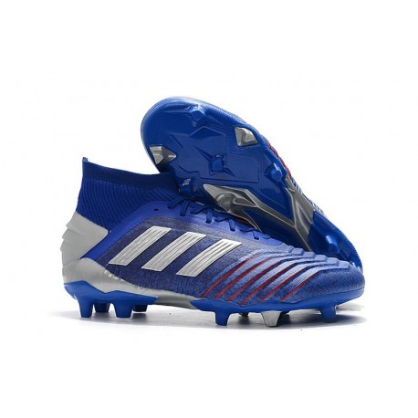 Zapatillas de fútbol adidas Predator 19.1 FG Azul Plata