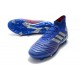 Zapatillas de fútbol adidas Predator 19.1 FG Azul Plata