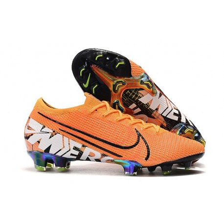 Zapatos de Fútbol Nike Mercurial Vapor 13 Elite FG Naranja Blanco
