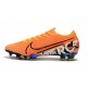 Zapatos de Fútbol Nike Mercurial Vapor 13 Elite FG Naranja Blanco