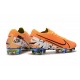 Zapatos de Fútbol Nike Mercurial Vapor 13 Elite FG Naranja Blanco