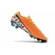Zapatos de Fútbol Nike Mercurial Vapor 13 Elite FG Naranja Blanco