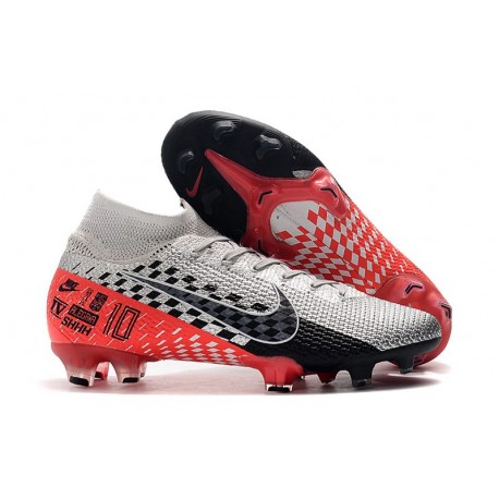 Nike Mercurial Superfly 7 Elite FG NJR Cromado Negro Rojo Platino