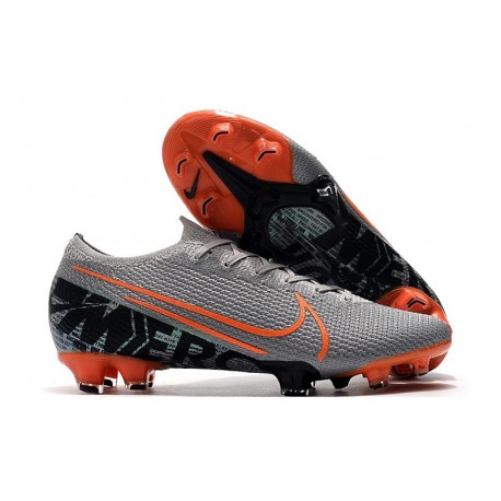 Zapatos de Fútbol Nike Mercurial Vapor 13 Elite FG Gris Naranja