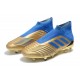 adidas Zapatillas de Futbol Predator 19+ FG Oro Azul
