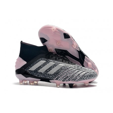 adidas Zapatillas de Futbol Predator 19+ FG Negro Gris Plata
