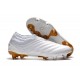 Zapatillas de fútbol Adidas Copa 19+ FG Blanco Oro
