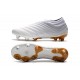 Zapatillas de fútbol Adidas Copa 19+ FG Blanco Oro