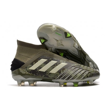 adidas Zapatillas de Futbol Predator 19+ FG Verde Arena Amarillo
