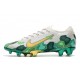 Mbappe Nike Mercurial Vapor XIII 360 Elite FG Bota Gris Verde Oro