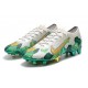 Mbappe Nike Mercurial Vapor XIII 360 Elite FG Bota Gris Verde Oro
