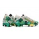 Mbappe Nike Mercurial Vapor XIII 360 Elite FG Bota Gris Verde Oro