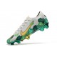 Mbappe Nike Mercurial Vapor XIII 360 Elite FG Bota Gris Verde Oro