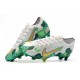 Mbappe Nike Mercurial Vapor XIII 360 Elite FG Bota Gris Verde Oro
