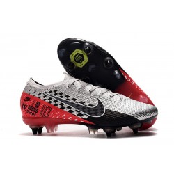 Nike Mercurial Vapor 13 Elite SG-PRO Anti-Clog Traction Neymar Cromado Negro Rojo Platino