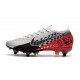 Nike Mercurial Vapor 13 Elite SG-PRO Anti-Clog Traction Neymar Cromado Negro Rojo Platino