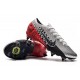 Nike Mercurial Vapor 13 Elite SG-PRO Anti-Clog Traction Neymar Cromado Negro Rojo Platino