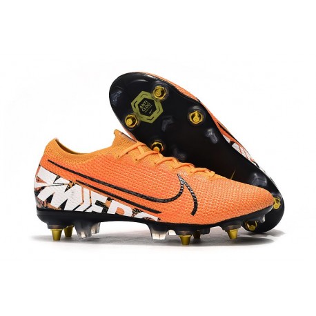 Nike Mercurial Vapor 13 Elite SG-PRO Anti-Clog Traction Naranja Blanco