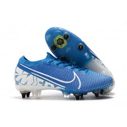 Nike Mercurial Vapor 13 Elite SG-PRO Anti-Clog Traction Azul Blanco