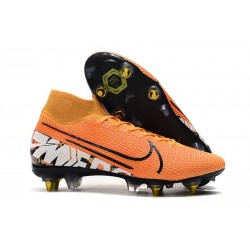 Nike Mercurial Superfly 7 Elite SG-PRO Anti-Clog Naranja Blanco