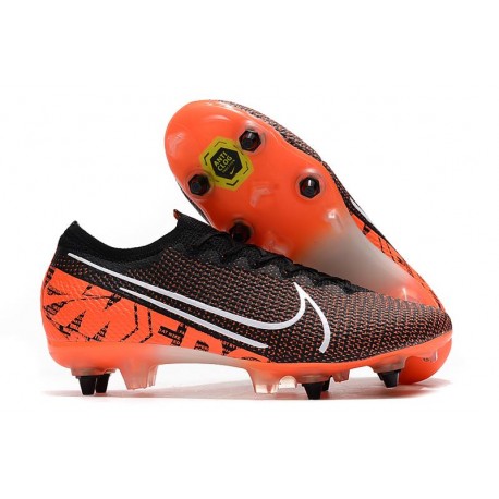 Nike Mercurial Vapor 13 Elite SG-PRO Anti-Clog Negro Blanco Crimson