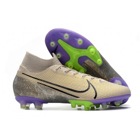 Nike Mercurial-Superfly VII Elite AG-PRO Amarillo Desierto Negro Morado