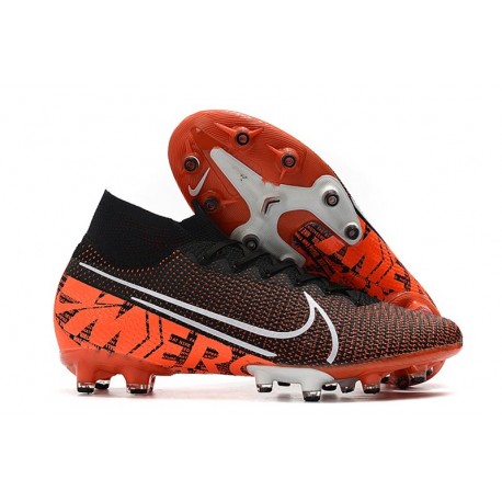 Nike Mercurial-Superfly VII Elite AG-PRO Negro Blanco Hyper Crimson