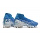 Nike Mercurial-Superfly VII Elite AG-PRO New Lights Azul Blanco
