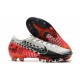 Nike Mercurial Vapor XIII Elite AG Neymar Cromado Negro Rojo Platino